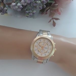 XOXO Two Tone Chronograph Watch